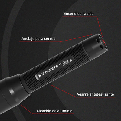 Linterna de Mano P5 CORE Negra Ledlenser Ledlenser 