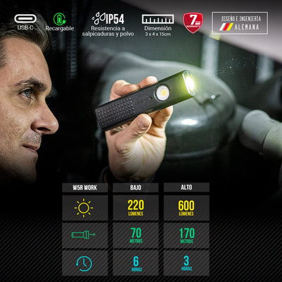 Linterna de Trabajo W5R Work Ledlenser Linterna Ledlenser 