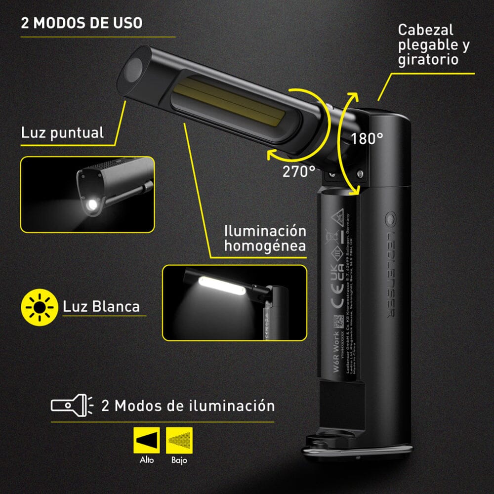 Linterna de Trabajo W6R Work Ledlenser Linterna Ledlenser 
