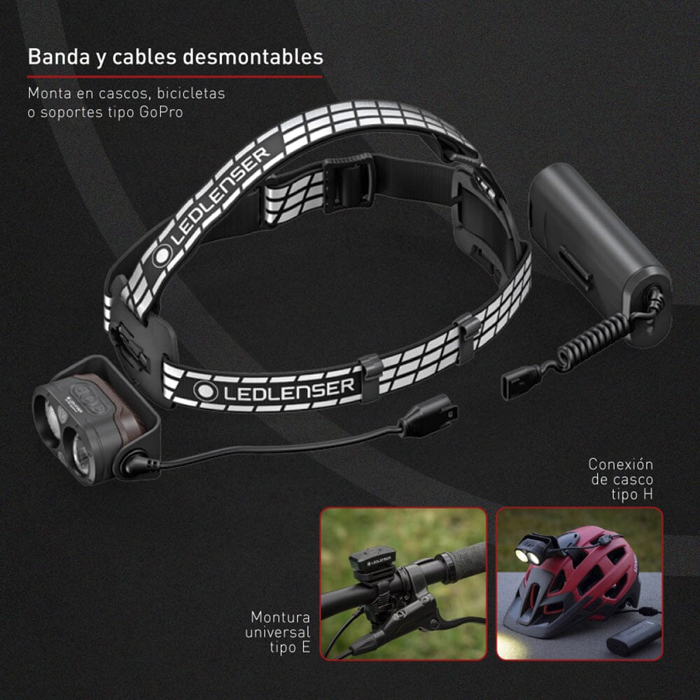 Linterna Recargable de Cabeza H19R SIGNATURE Negra Ledlenser Ledlenser 