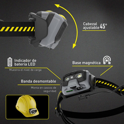 Linterna Recargable de Cabeza HF6R Work Ledlenser Ledlenser 