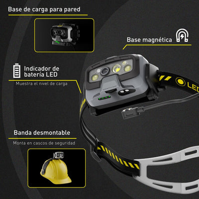 Linterna Recargable de Cabeza HF8R Work Ledlenser Ledlenser 