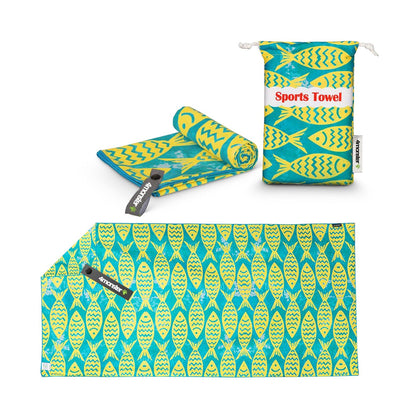 TOALLA DE MICROFIBRA | Para Playa 4Monster Toalla 4Monster Aqua 