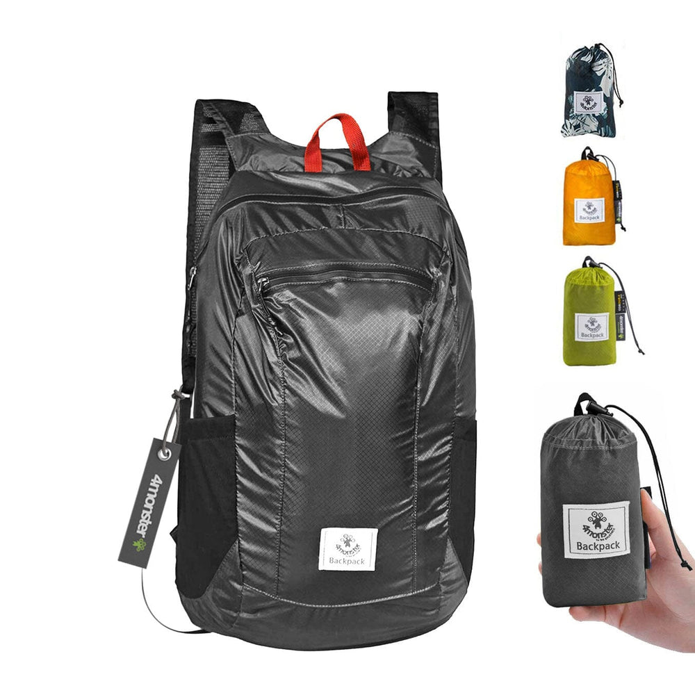 MOCHILA DE NYLON | Ultra Ligera 4Monster Mochila 4Monster Negro 