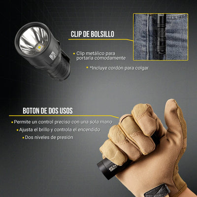 Linterna de Mano MT1C PRO Negra Nitecore Nitecore 