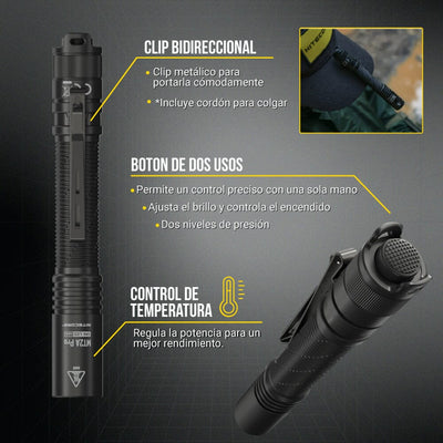 Linterna de Mano MT2A PRO Negra Nitecore Nitecore 