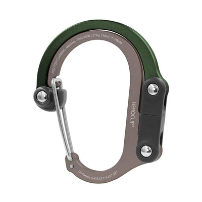 MOSQUETON GIRATORIO HEROCLIP | Mediano Verde Gear Aid Gear Aid Verde 