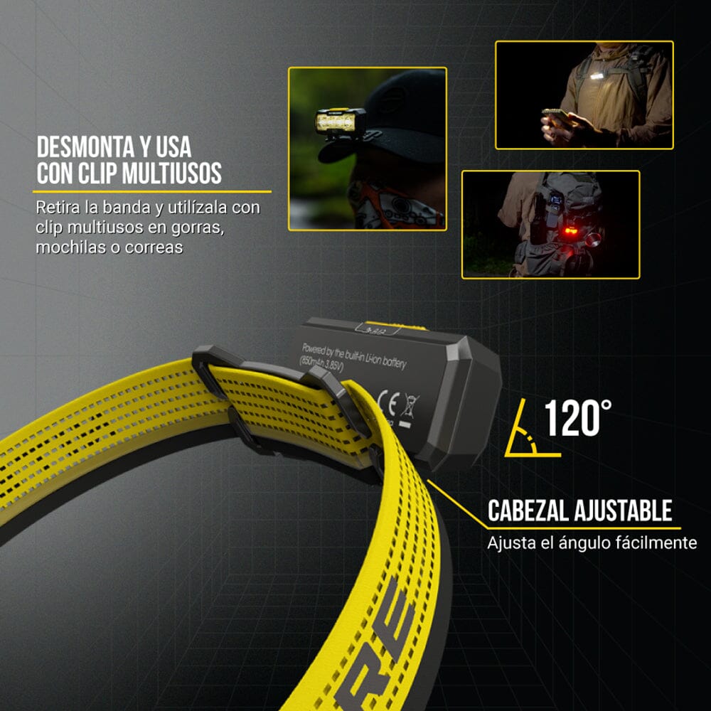 Linterna de Cabeza NU27 Amarilla Nitecore Nitecore 