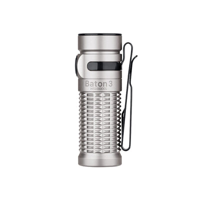 Linterna Recargable de Bolsillo BATON 3 Acero Inoxidable Olight Olight 