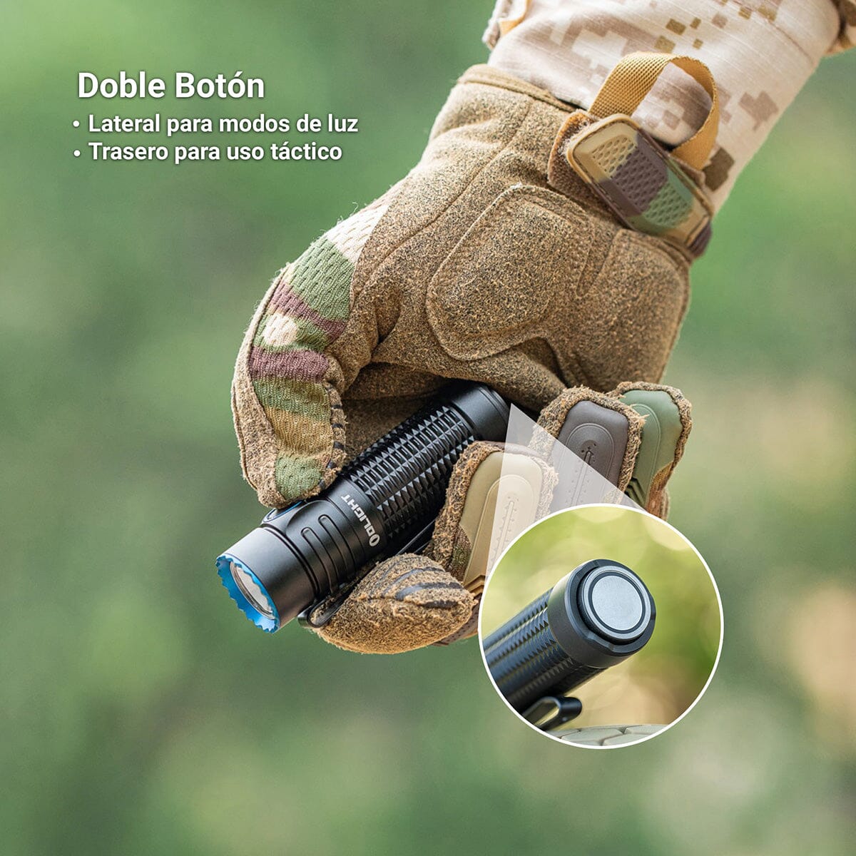 Linterna de Mano Recargable WARRIOR NANO Negra Olight Linterna Olight 