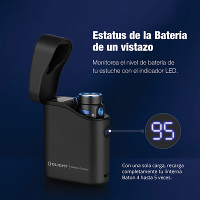 Linterna de Mano Recargable BATON 4 PREMIUM Negra Olight Linterna Olight 