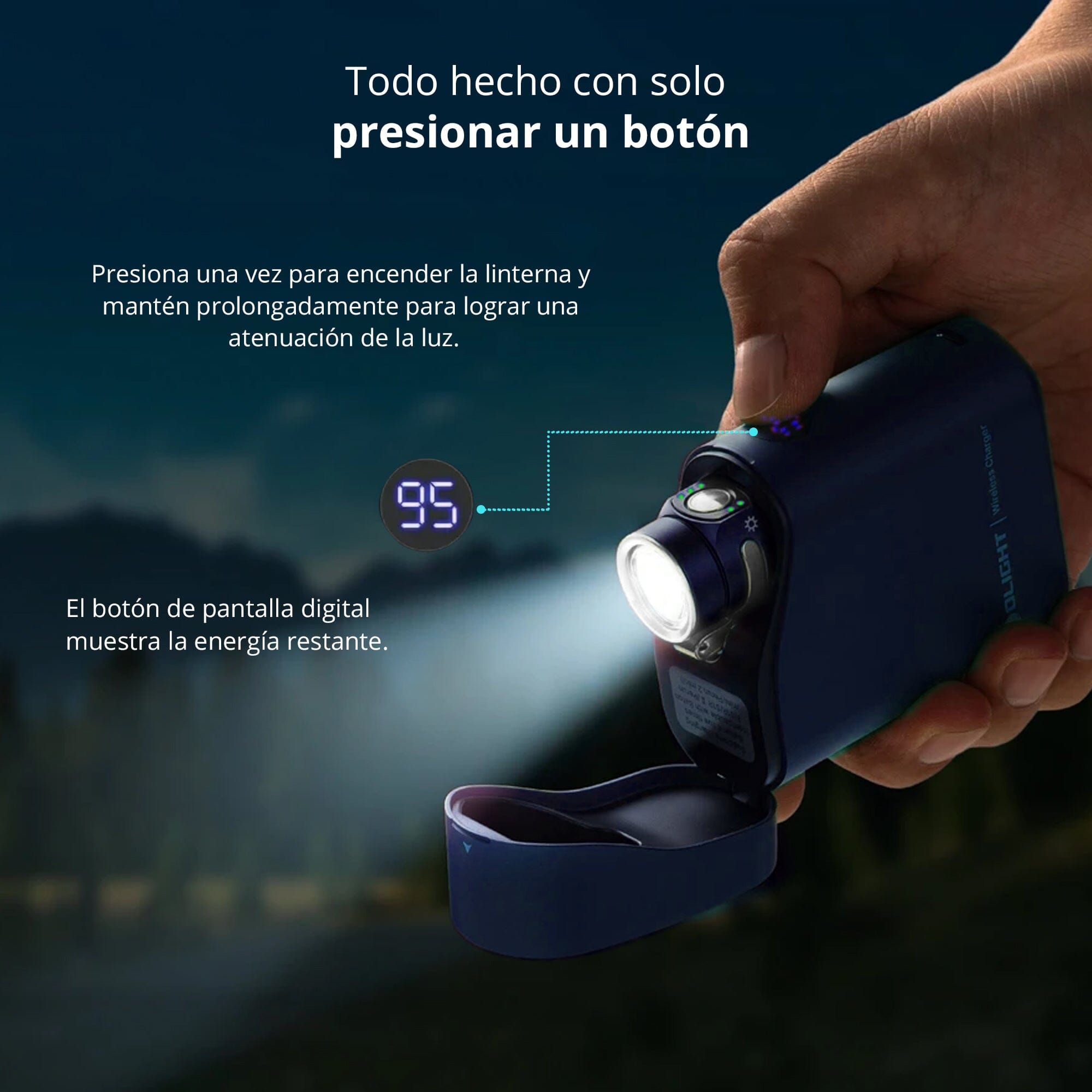 Linterna de Mano Recargable BATON 4 PREMIUM Negra Olight Linterna Olight 