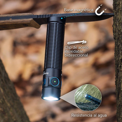 Linterna de Mano Recargable BATON 3 PRO Negra Olight Linterna Olight 
