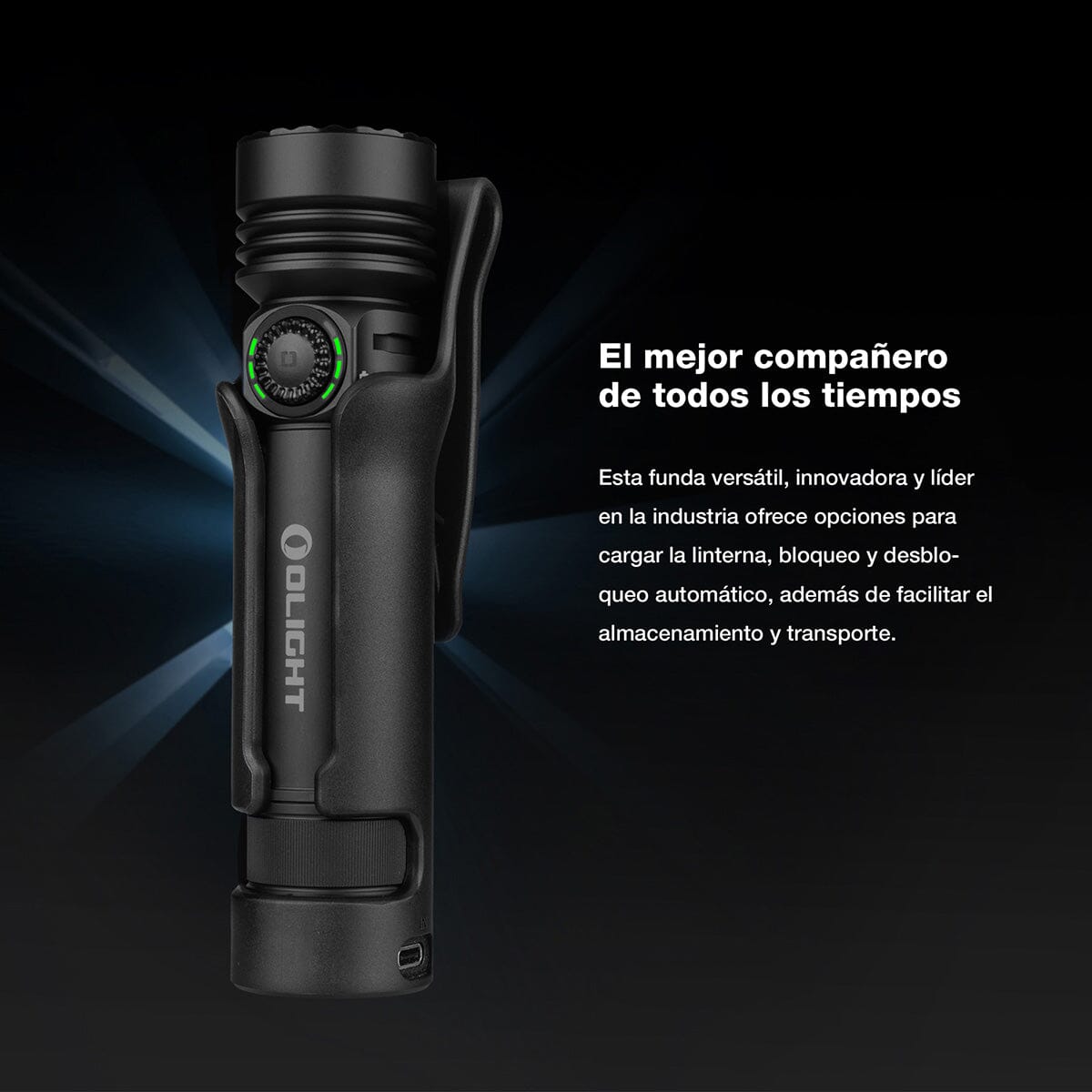 Linterna de Mano Recargable SEEKER 4 PRO Negra Olight Linterna Olight 