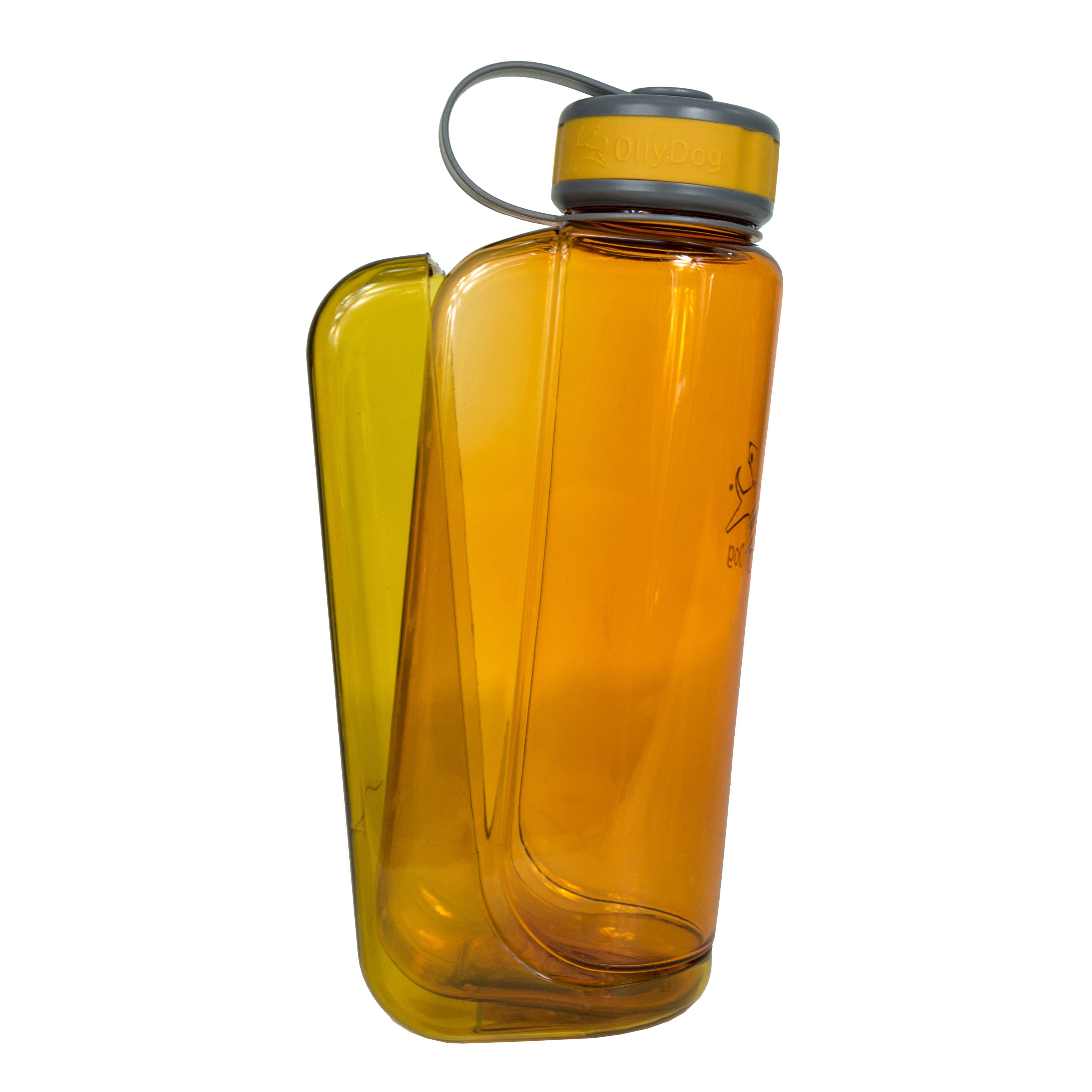 Botella de Agua para Perro 1 lt FLAME Naranja Ollydog Ollydog 