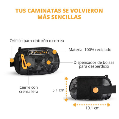 Mini Bolsa para Perro DREAM CAMO Negro Ollydog Mochila Ollydog 