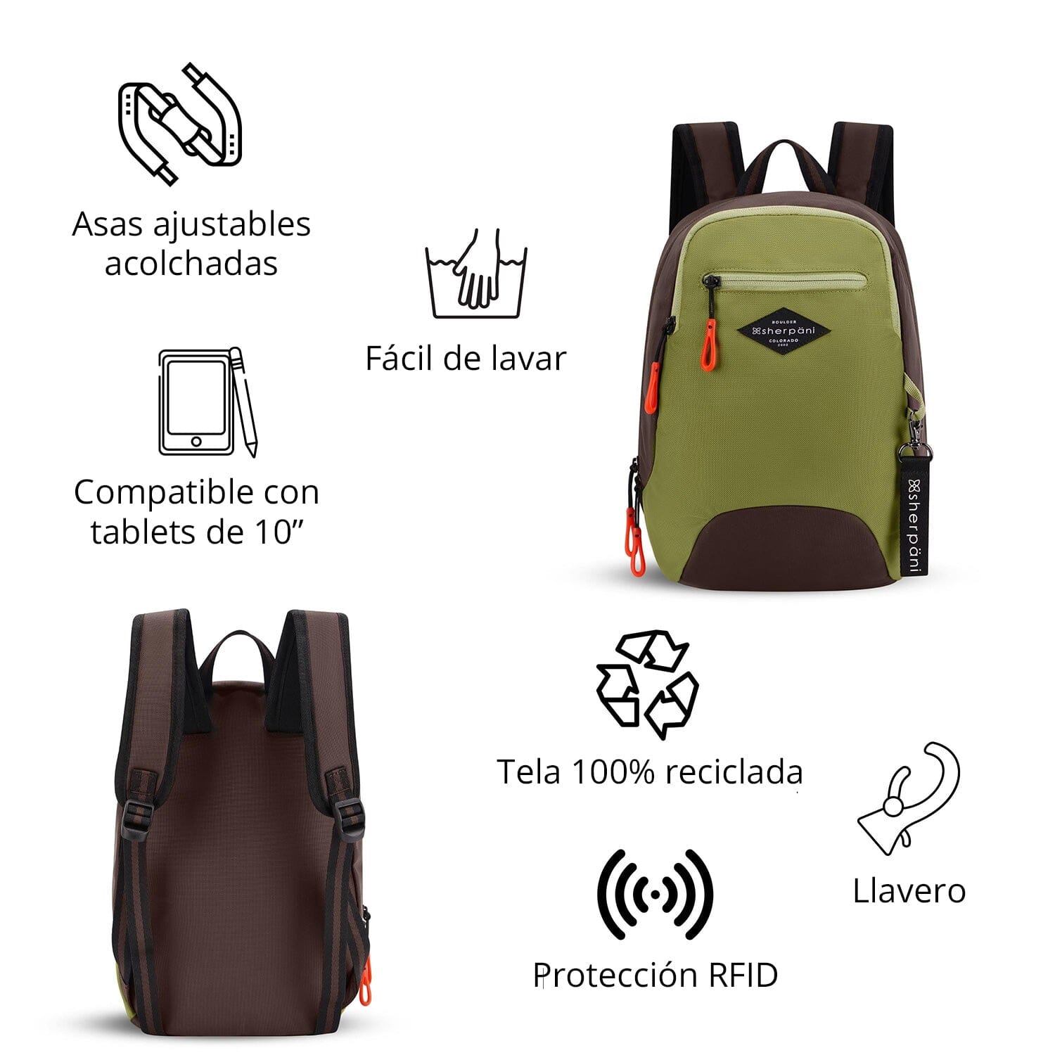 Mini Mochila VESPA Cactus Sherpani Sherpani 