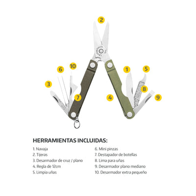 MICRA | Multiherramienta de Bolsillo Leatherman Multiherramienta Leatherman Leatherman 