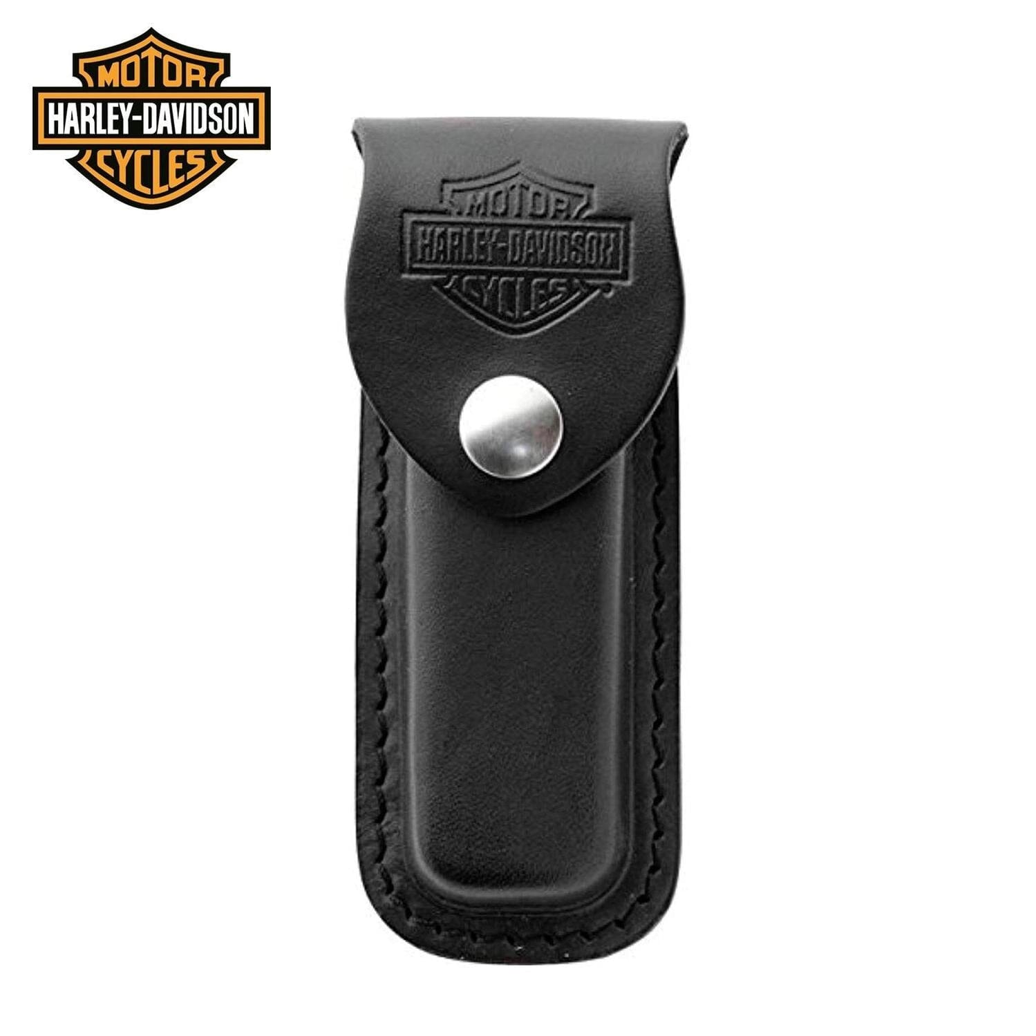 Funda de Piel Genuina Negra Harley Davidson Harley Davidson Mediana Negro 