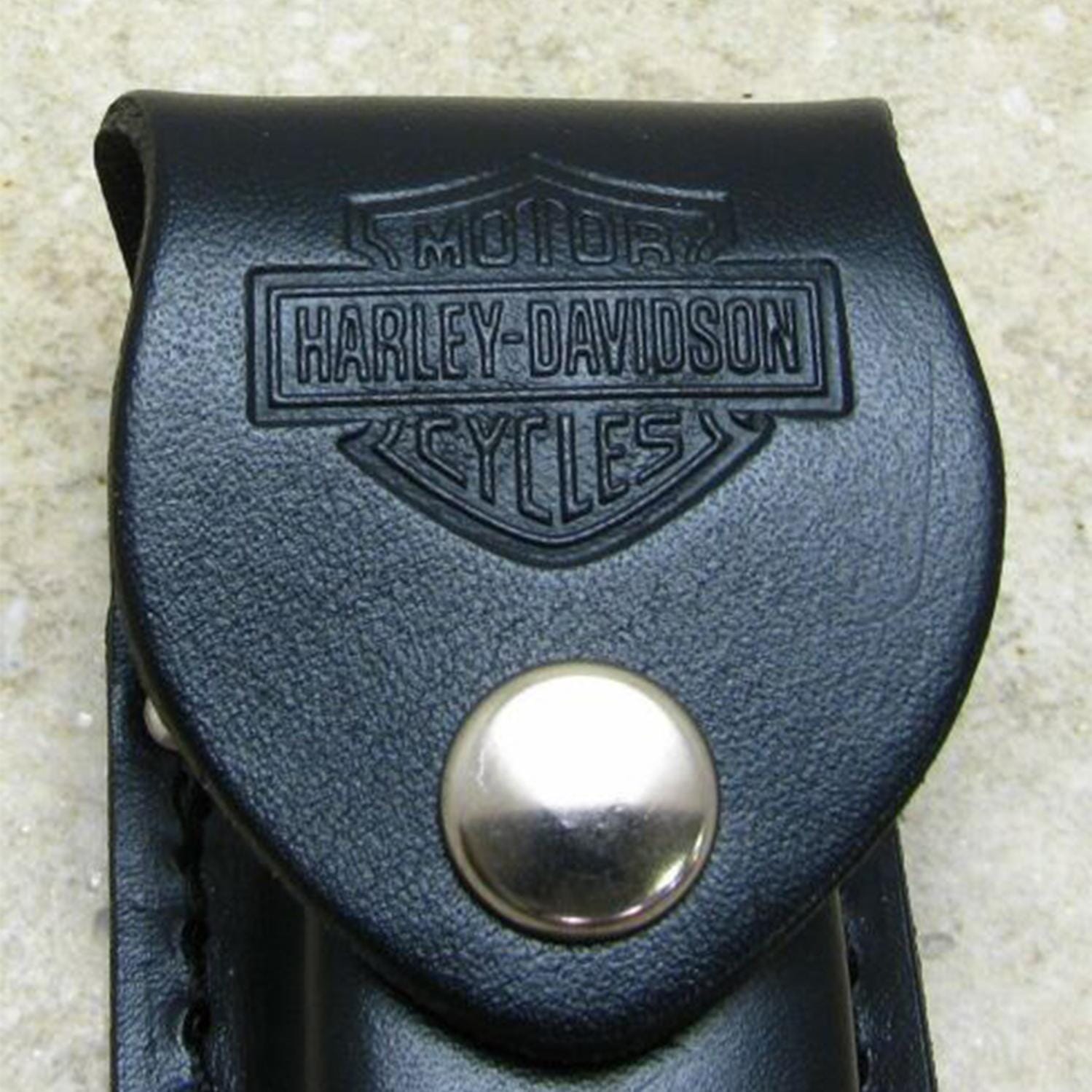 Funda de Piel Genuina Negra Harley Davidson Harley Davidson 