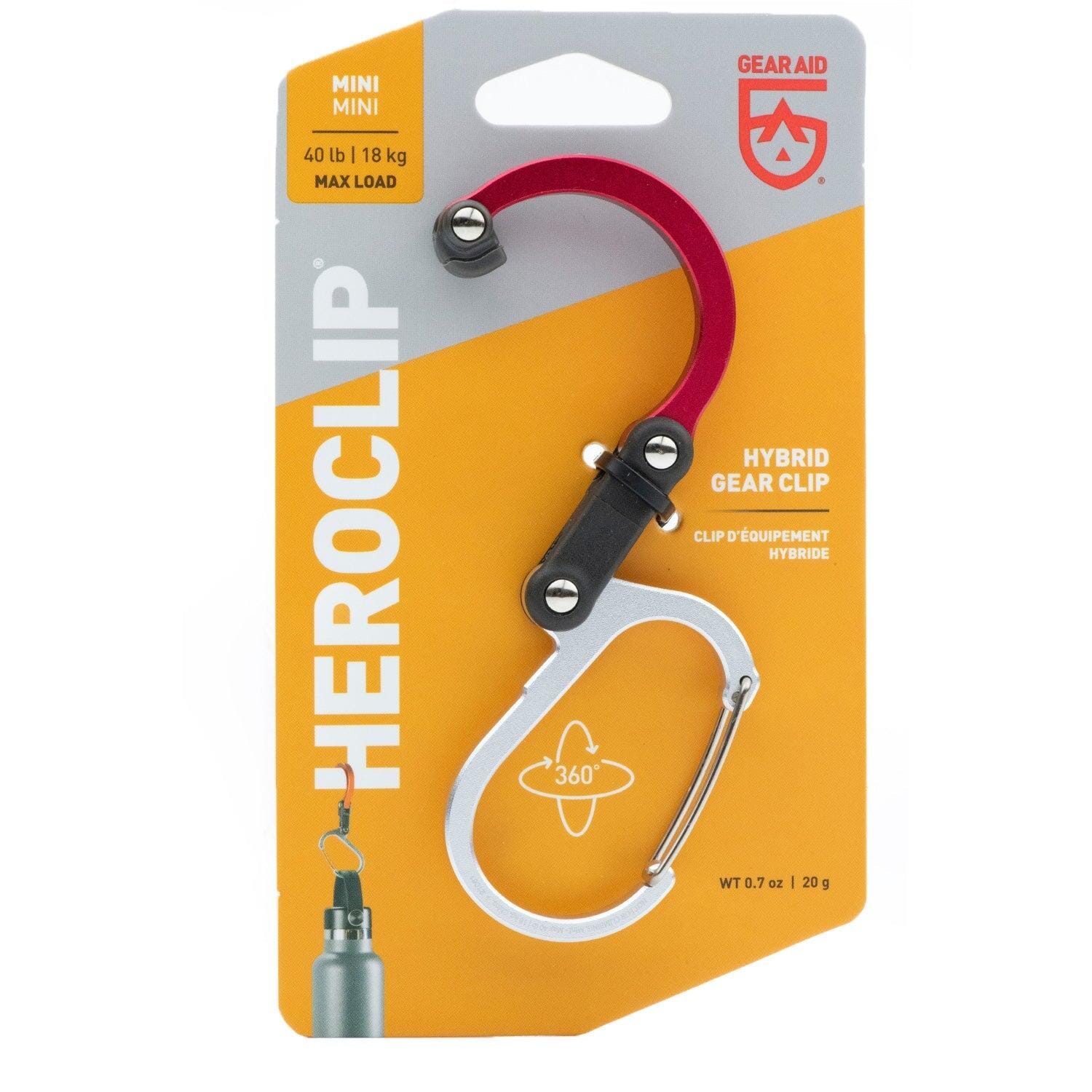Mosquetón Giratorio Mini HEROCLIP Rojo Gear Aid Gear Aid 