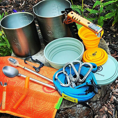 Juego de 6 Mosquetones GEARBINER Multicolor Outdoor Element Outdoor Element 