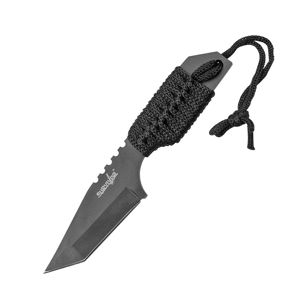 Cuchillo Combinado con Inicia Fuegos Negro Survivor Master Cutlery 