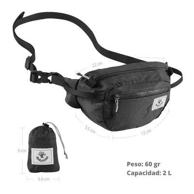 Cangurera de Nylon Negro 4Monster Cangurera 4Monster 