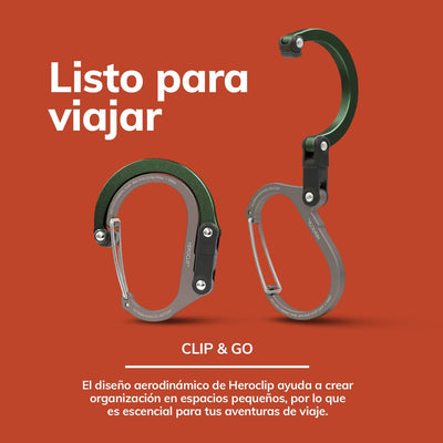 Mosquetón Giratorio Chico HEROCLIP Verde Gear Aid Gear Aid 
