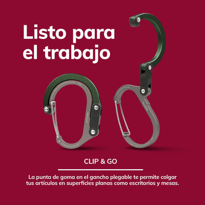 Mosquetón Giratorio Mediano HEROCLIP Verde Gear Aid Gear Aid 