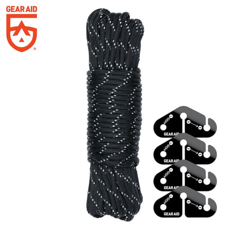 Kit de Cuerda con Tensores GUYLINE KIT Gear Aid Tensores Gear Aid Sin reflejante Negro 