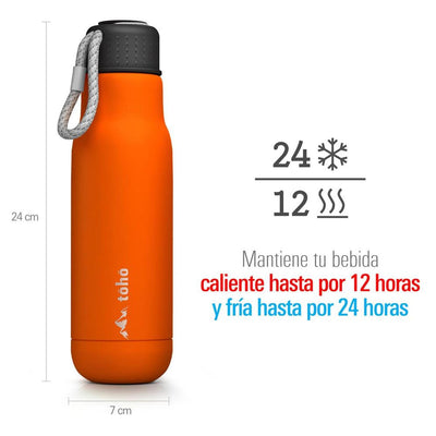Termo de Acero Inoxidable de 500 ml Naranja Toho Outdoor Toho Outdoor 