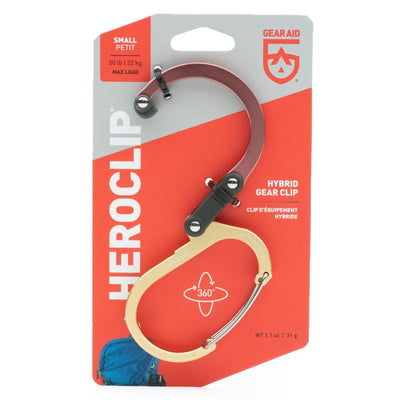 Mosquetón Giratorio Chico HEROCLIP Dorado Gear Aid Gear Aid 