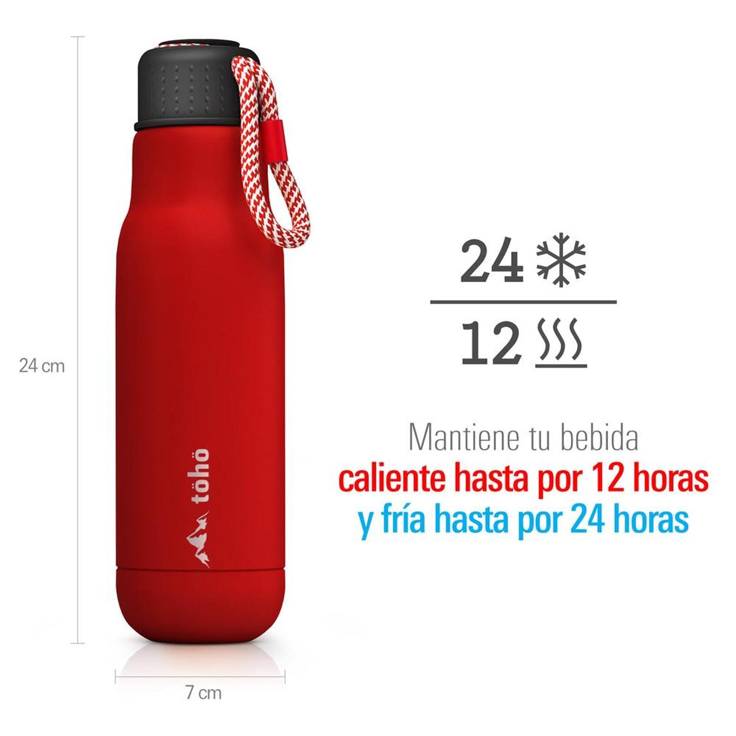 Termo de Acero Inoxidable de 500 ml Rojo Toho Outdoor Toho Outdoor 