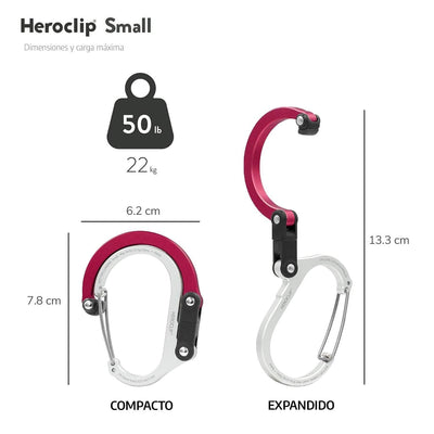 Mosquetón Giratorio Chico HEROCLIP Rojo Gear Aid Gear Aid 