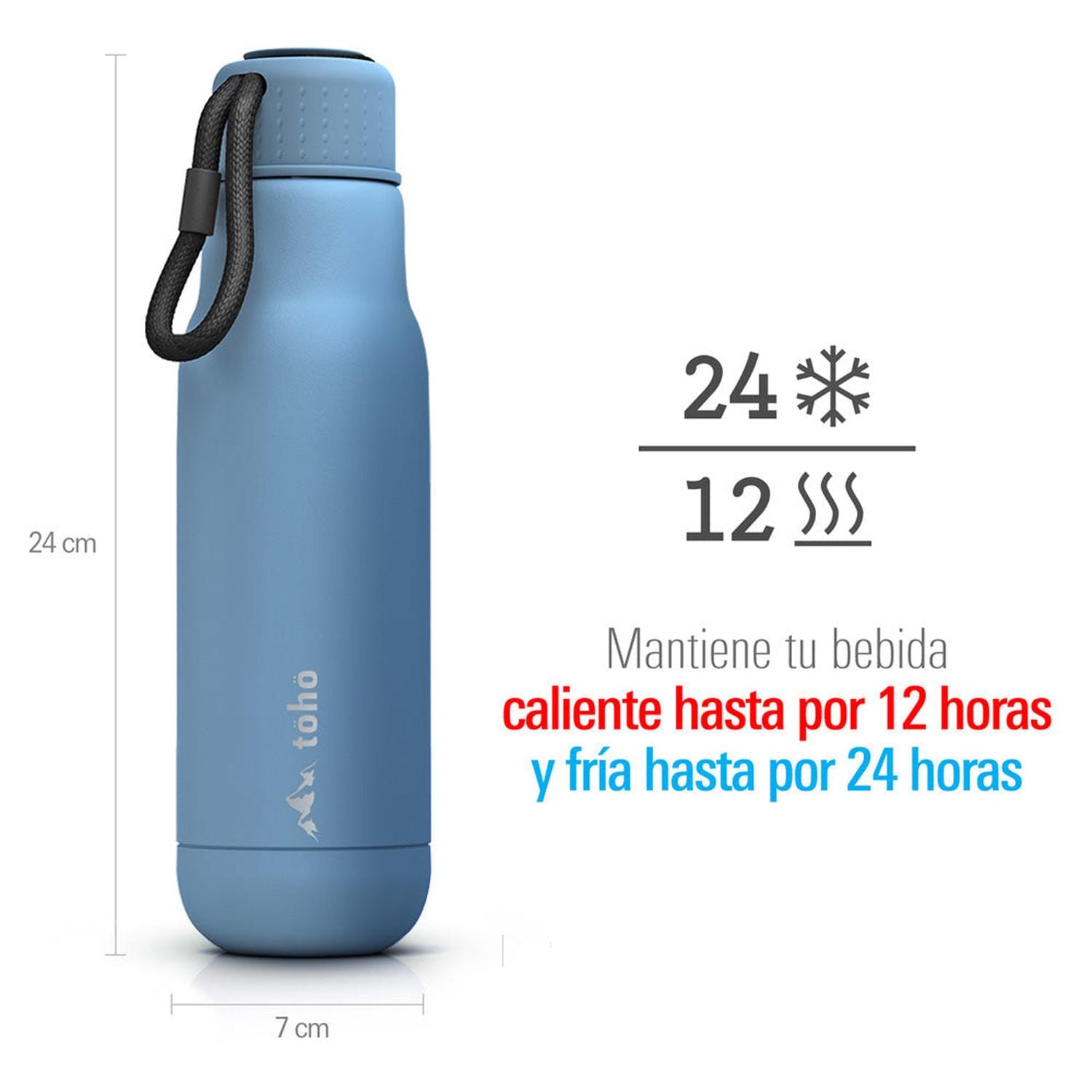 Termo de Acero Inoxidable de 500 ml Azul Cielo Toho Outdoor Toho Outdoor 
