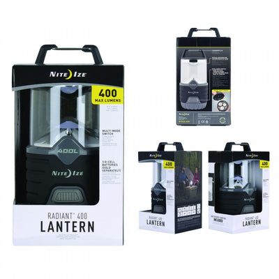 Lámpara de Campismo RADIANT 400 Negra Nite Ize Nite Ize 
